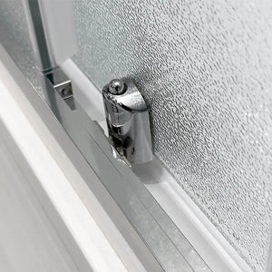 Box doccia 3 lati 80x100x80 con porta scorrevole e vetro stampato  Tay