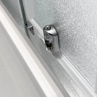 Box doccia 3 lati 80x120x80 cm doppio scorrevole vetro stampato  Tay