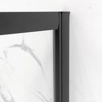 Box doccia 3 lati 80x120x80 cm nero opaco doppio scorrevole  Tay