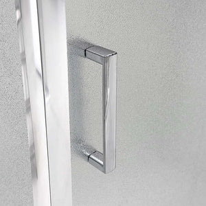 Box doccia 3 lati 80x150x80 con porta scorrevole e vetro stampato  Tay