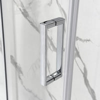 Box doccia 3 lati 80x150x80 con porta scorrevole trasparente  Tay