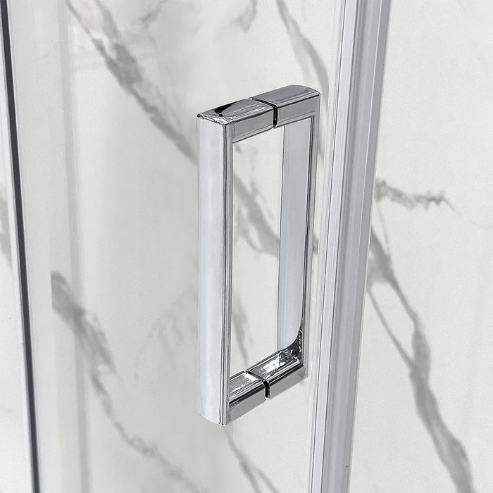 Box doccia 3 lati 80x150x80 con porta scorrevole trasparente  Tay