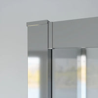 Box doccia cromato 3 lati 70x90x70cm con doppio scorrevole e vetro 6mm trasparente h185cm | Tonga