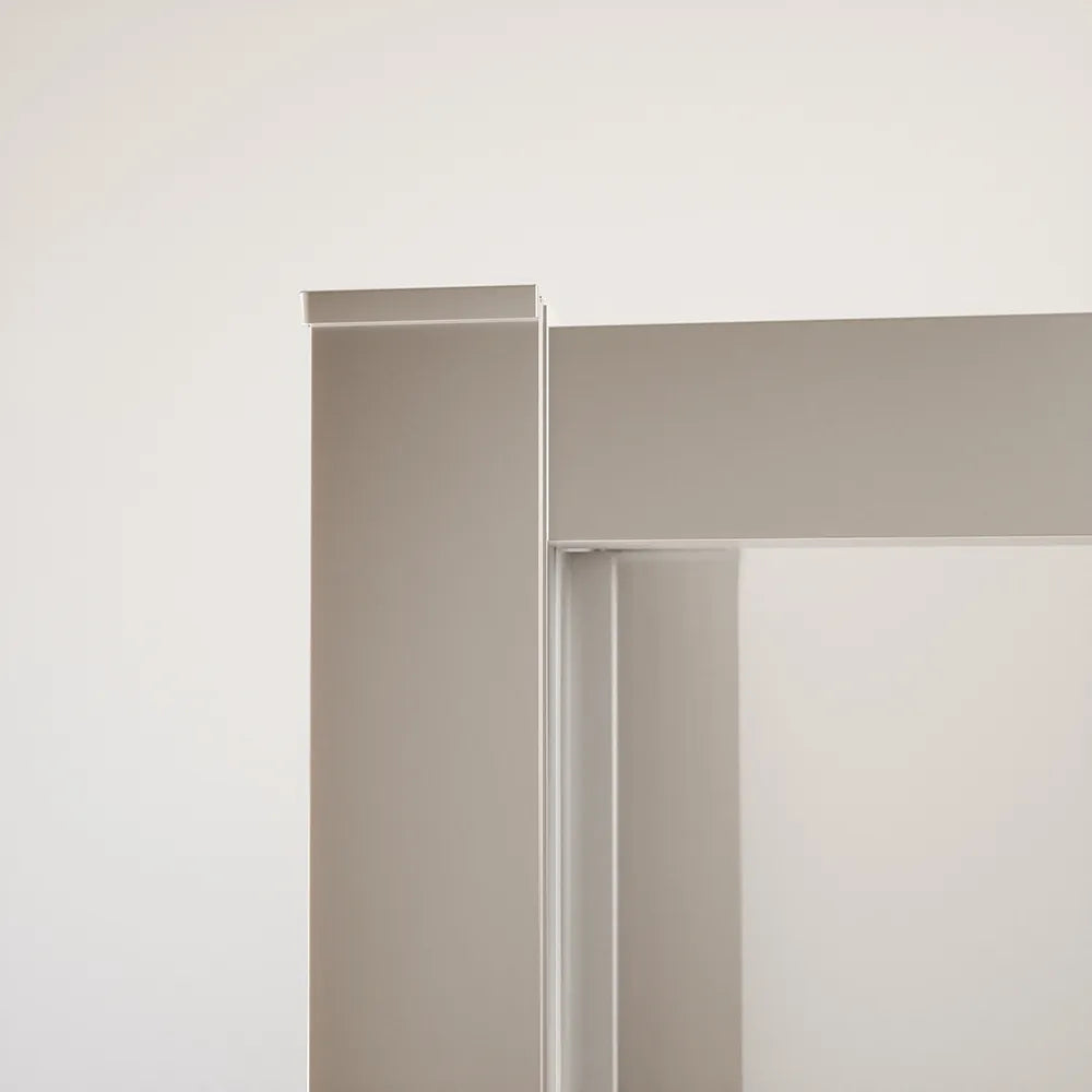Box doccia tre lati 80x75x80cm con porta a libro profili cromati e vetro 6mm opaco h190 | Portofino