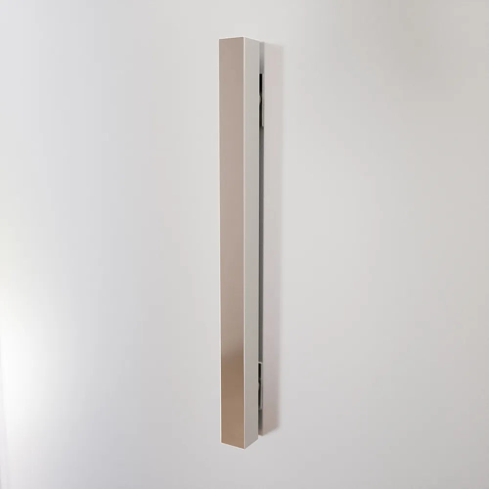 Box doccia tre lati 80x75x80cm con porta a libro profili cromati e vetro 6mm opaco h190 | Portofino