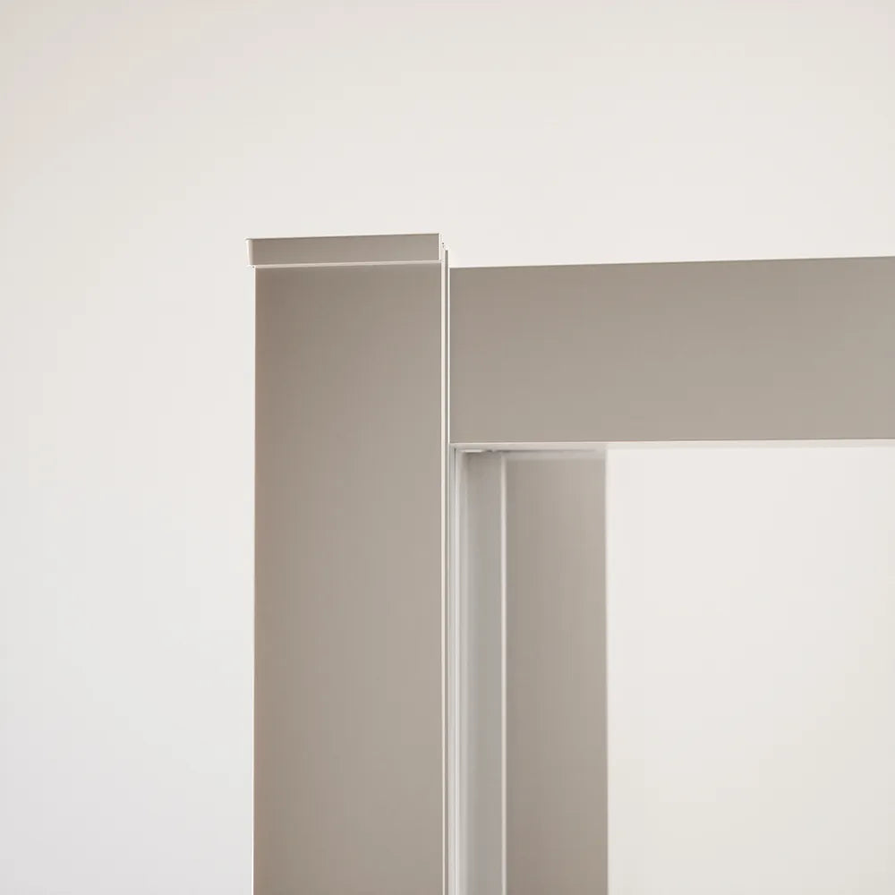 Box doccia tre lati 80x90x80cm con porta a libro profili cromati e vetro 6mm trasparente h190 | Portofino
