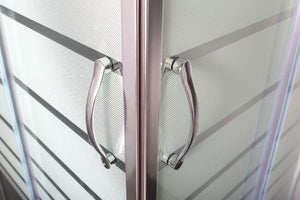 Box Doccia Serigrafato 6mm Doppia Porta Scorrevole H190cm - 90x110