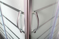 Box Doccia Serigrafato 6mm Doppia Porta Scorrevole H190cm - 90x120