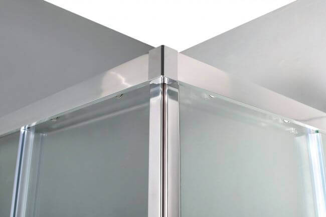 Box Doccia Serigrafato 6mm Doppia Porta Scorrevole H190cm - 70x70