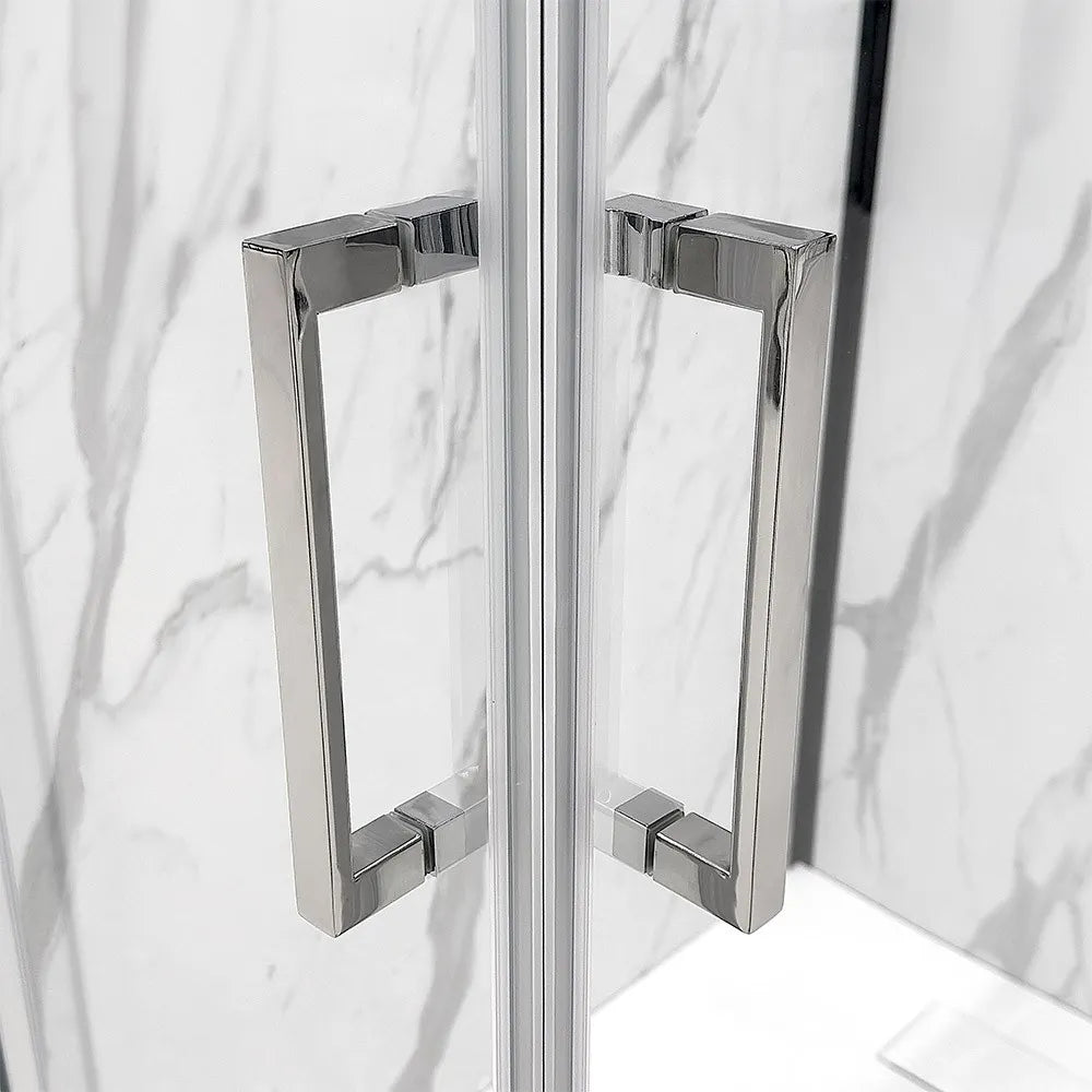 Box doccia 70x100x70 cm con doppio scorrevole trasparente H 200 cm Ted