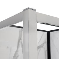 Box doccia 70x120x70 cm con doppio scorrevole serigrafato H 200 cm Ted