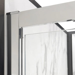 Box doccia 70x70x70 cm con porta a battente serigrafata H 200 cm Ted