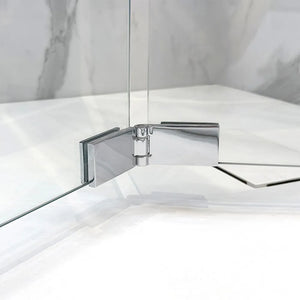 Box doccia 70x80 cm con porta a soffietto serigrafata H 200 cm Ted