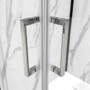 Box doccia 70x80x70 cm con doppio scorrevole trasparente H 200 cm Ted