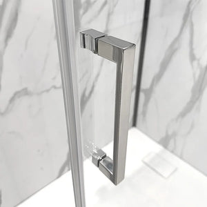 Box doccia 70x80x70 cm con porta a battente trasparente H 200 cm Ted