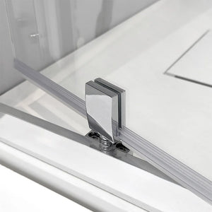 Box doccia 70x80x70 cm con porta a battente trasparente H 200 cm Ted