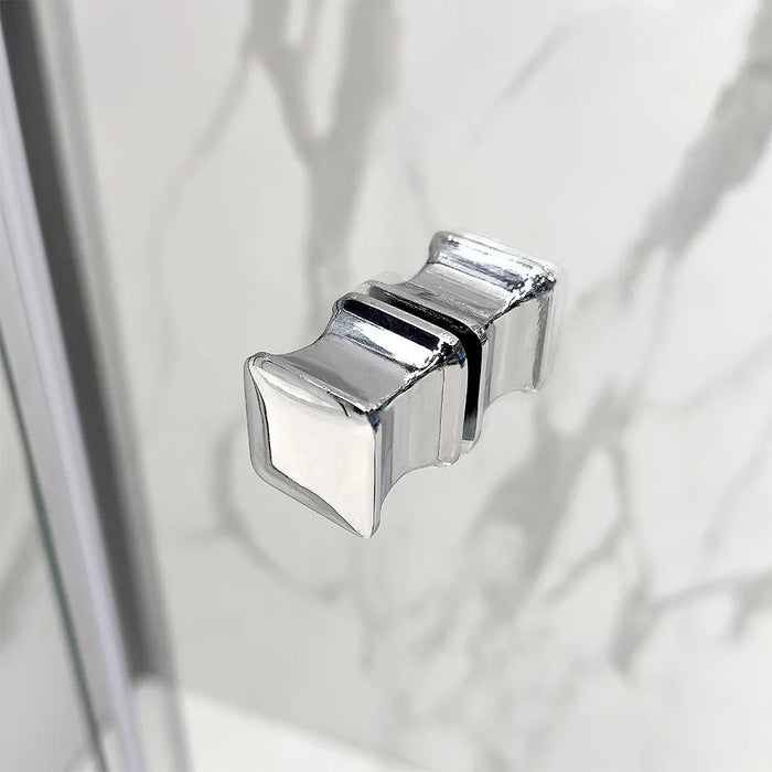 Box doccia 70x90x70 cm porta a soffietto trasparente H 200 cm Ted