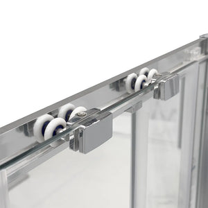 Box doccia 80x100x80 cm con porta scorrevole serigrafata H 200 cm Ted