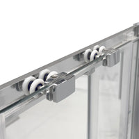 Box doccia 80x120x80 cm con porta scorrevole serigrafata H 200 cm Ted