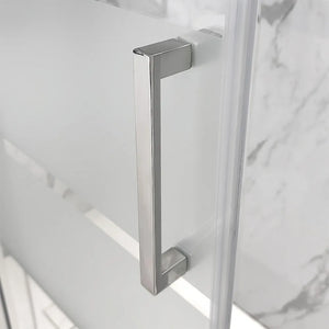 Box doccia 80x120x80 cm con porta scorrevole serigrafata H 200 cm Ted