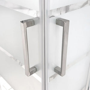 Box doccia 80x70x80 cm con doppio scorrevole serigrafato H 200 cm Ted