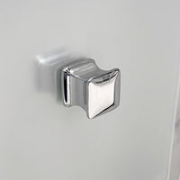 Box doccia 80x80 cm con porta a soffietto serigrafata H 200 cm Ted