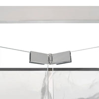 Box doccia 80x90x80 cm porta a soffietto serigrafata H 200 cm Ted