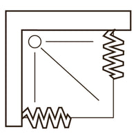 Box doccia Acquario 80x80 cm a 2 ante apertura centrale - Rollplast Pinto