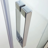 Box doccia angolare 2 lati scorrevoli serigrafato H195cm 8mm EASY Regos-80x130