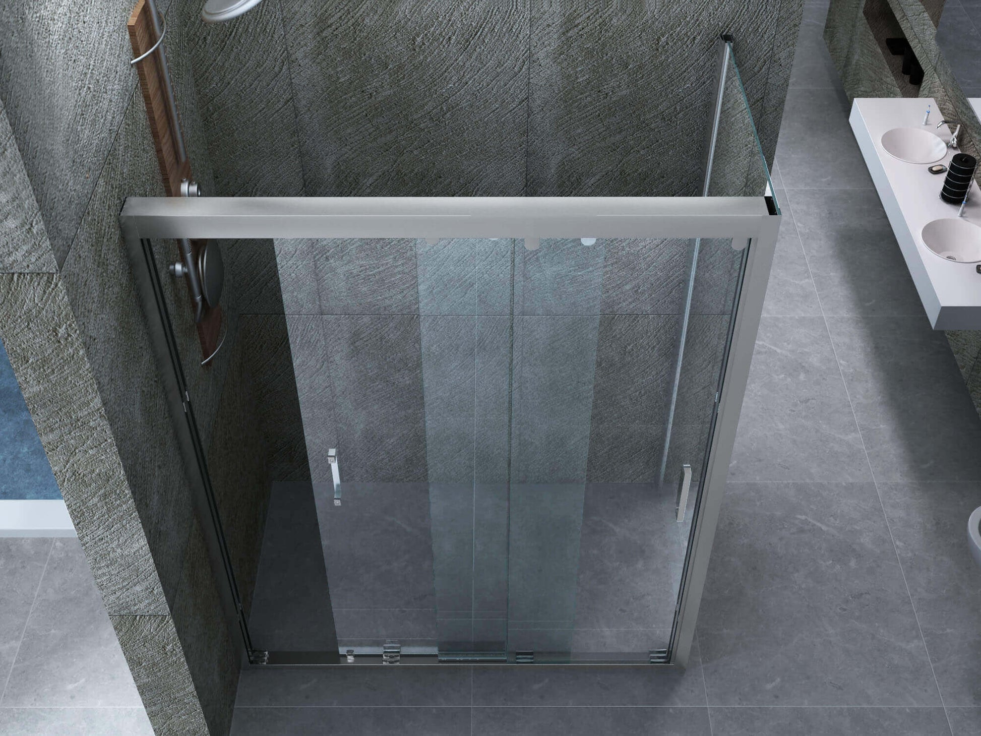 Box Doccia Angolare 3 Ante Scorrevoli 8mm H195 - 70x90