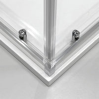 Box doccia angolare 70x100 cm doppio scorrevole vetro trasparente  Tay