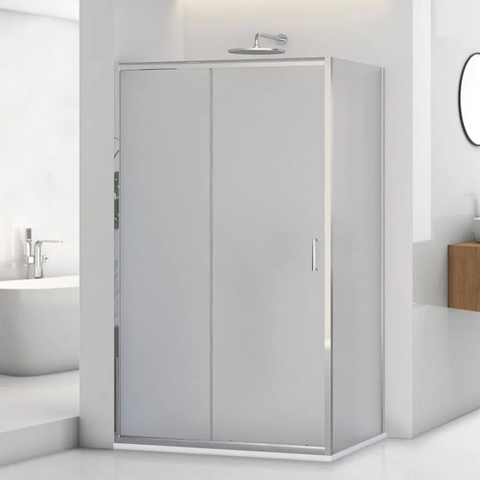Box doccia angolare 70x110 cm scorrevole con vetro stampato  Tay
