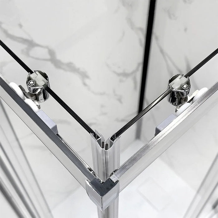 Box doccia angolare 70x110 cm scorrevole in cristallo temperato  Tay