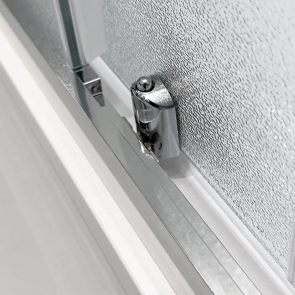 Box doccia angolare 70x70 cm doppio scorrevole vetro stampato  Tay