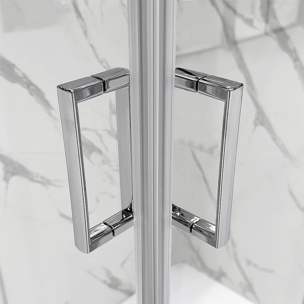 Box doccia angolare 70x90 cm doppio scorrevole vetro trasparente  Tay