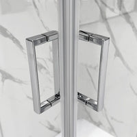 Box doccia angolare 70x90 cm doppio scorrevole vetro trasparente  Tay