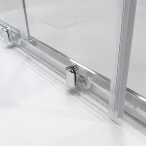 Box doccia angolare 80x100 cm doppio scorrevole vetro trasparente  Tay