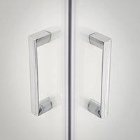 Box doccia angolare 80x100 cm Icon doppio scorrevole con vetro serigrafato