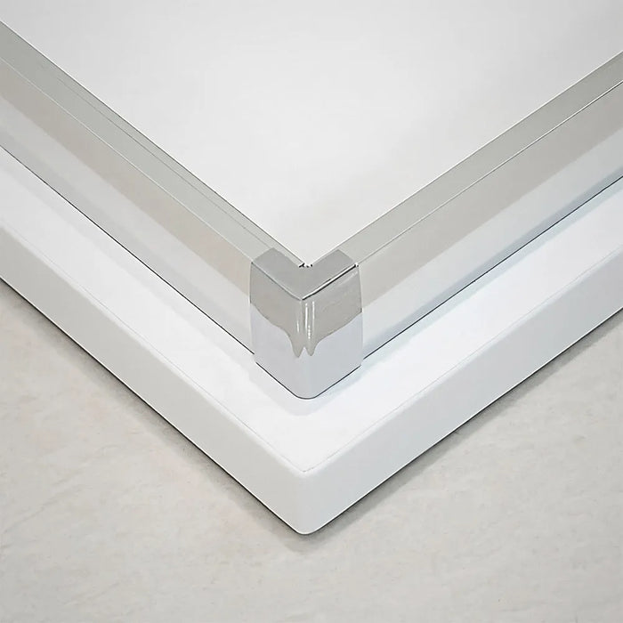 Box doccia angolare 80x100 cm Icon fisso + scorrevole con vetro trasparente