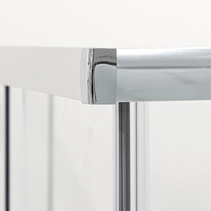 Box doccia angolare 80x100 cm Icon fisso + scorrevole con vetro trasparente