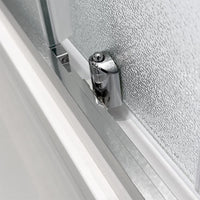 Box doccia angolare 80x120 cm doppio scorrevole vetro stampato  Tay