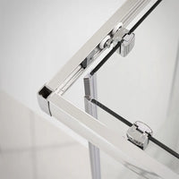 Box doccia angolare 80x120 cm Icon doppio scorrevole con vetro trasparente