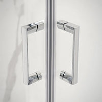 Box doccia angolare 80x120 cm Icon doppio scorrevole con vetro trasparente