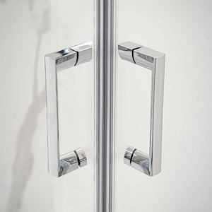 Box doccia angolare 80x120 cm Icon doppio scorrevole con vetro trasparente