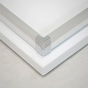 Box doccia angolare 80x140 cm Icon doppio scorrevole con vetro trasparente