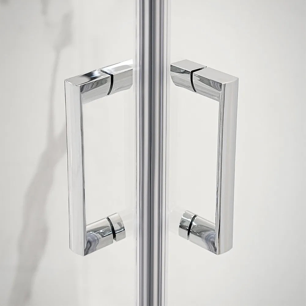Box doccia angolare 80x140 cm Icon doppio scorrevole con vetro trasparente