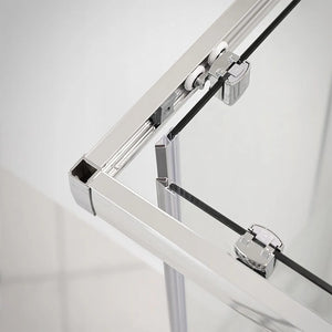 Box doccia angolare 80x140 cm Icon doppio scorrevole con vetro trasparente