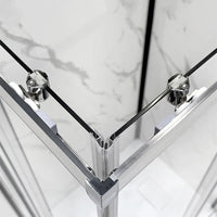 Box doccia angolare 80x80 cm doppio scorrevole vetro trasparente  Tay