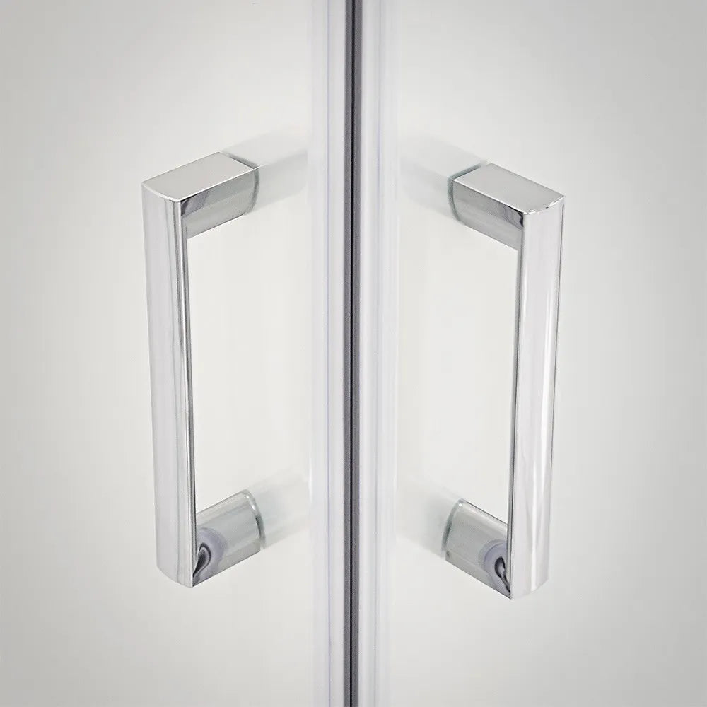 Box doccia angolare 80x80 cm Icon doppio scorrevole con vetro serigrafato