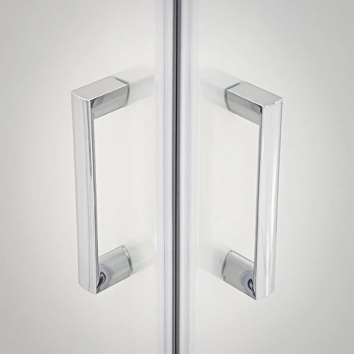 Box doccia angolare 80x80 cm Icon doppio scorrevole con vetro serigrafato